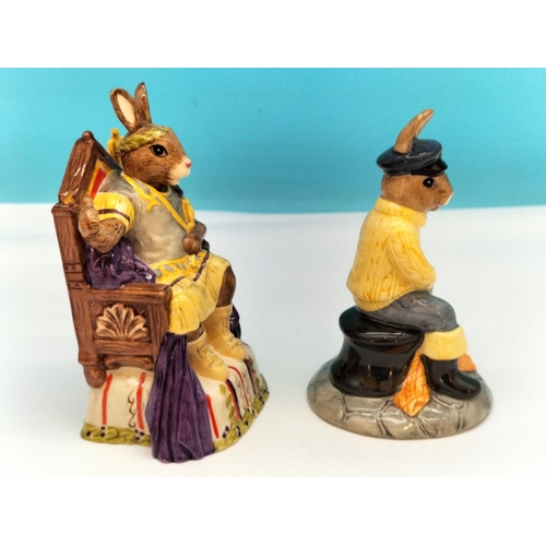 244 - Boxed Royal Doulton Bunnykins (2) 'Fisherman Bunnykins' DB170 and 'Emperor Bunnykins' DB312. Emperor... 