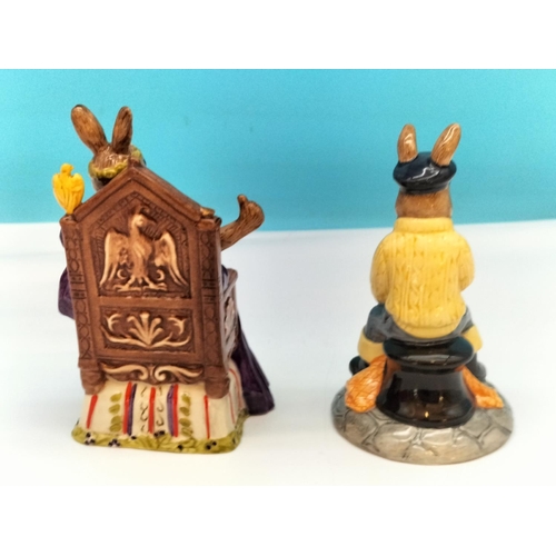 244 - Boxed Royal Doulton Bunnykins (2) 'Fisherman Bunnykins' DB170 and 'Emperor Bunnykins' DB312. Emperor... 