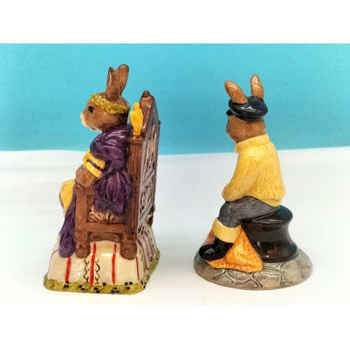 244 - Boxed Royal Doulton Bunnykins (2) 'Fisherman Bunnykins' DB170 and 'Emperor Bunnykins' DB312. Emperor... 