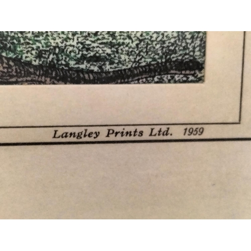 303 - Framed Silks (2) Cash's 'Thames Barges c1870' and Brocklehursts (Macclesfield) 'Little Moreton Hall'... 