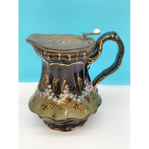 397 - Collection of Metal Ware (5) to include Tea Caddies, Money Box, etc. Tallest 17cm.