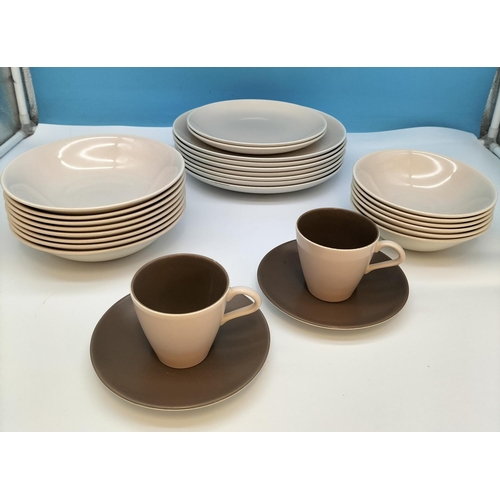 399 - Large Collection of Poole Pottery Dinnerware Items (34) to include 26cm Dinner Plates, 19cm Soup Bow... 