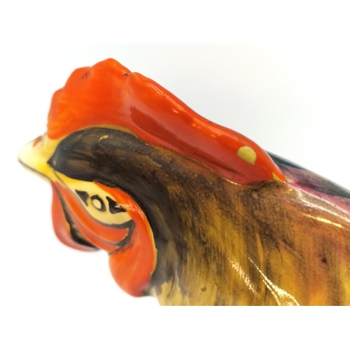 509 - Royal Winton Grimwades 1930's Art Deco Hand Painted 'Rooster' Teapot. Unmarked. Some Paint Missing o... 