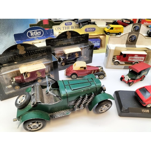 527 - Large Collection of Model Classic Cars including a Rare Vintage Messecschwitt KR 200. Mostly Boxed.