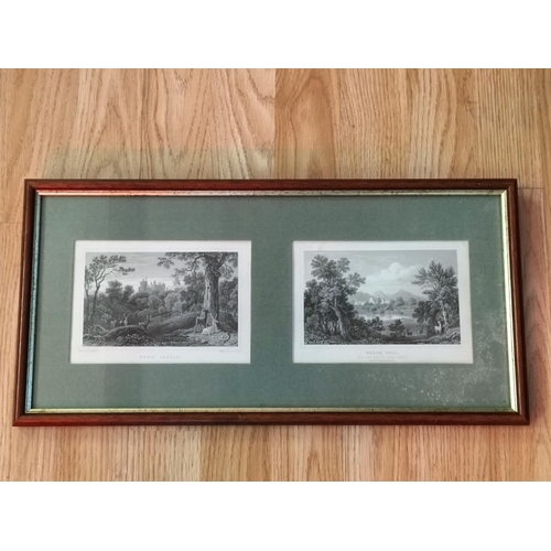 578 - Collection of Framed Watercolours and Prints to include Early 19th Century Engraving of Powys Castle... 