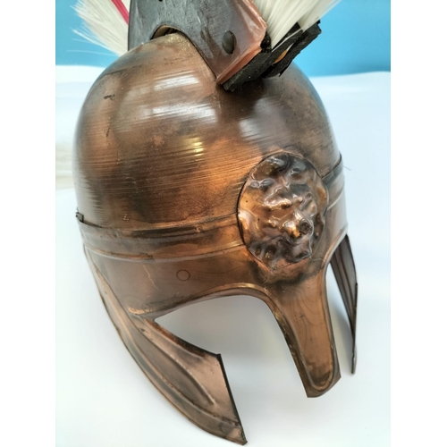 594 - Re-Enactment Roman Helmet. Inner Diameter 17cm.