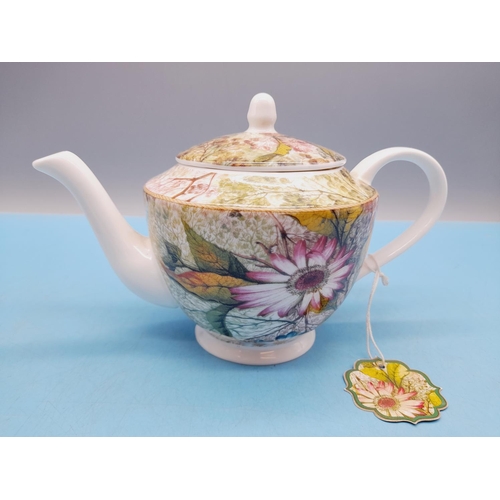 103 - Boxed Maxwell & Williams Cashmere Teapot in the 'Daydream' Design.12cm High.