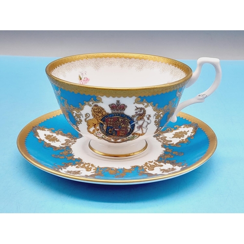 170 - Royal Collection Trust Queen's Royal Arms China Cup and Saucer plus 7.5cm High Tankard.