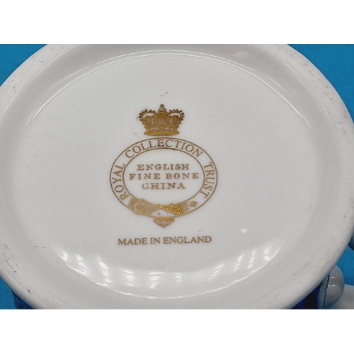 170 - Royal Collection Trust Queen's Royal Arms China Cup and Saucer plus 7.5cm High Tankard.