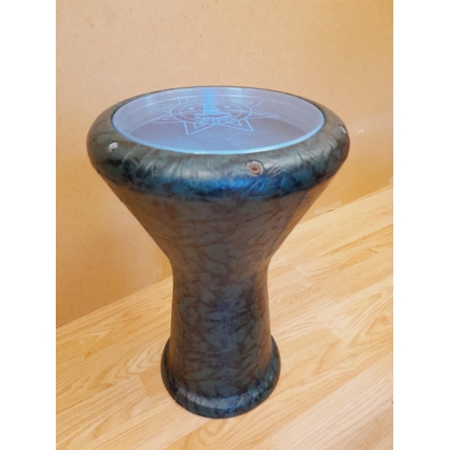 179 - Vintage Alexandria Doumbek Darbuka Drum in Bag. 42cm High.