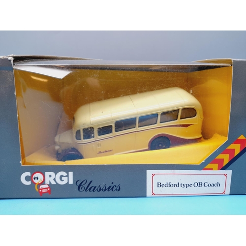 203 - Boxed Corgi Classics Models (2) 97190 AEC Regal Coach and Bedford Type OB Coach.