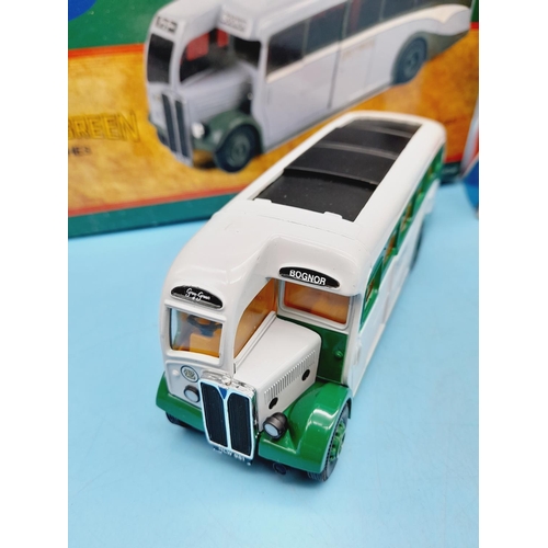 205 - Boxed Die-Cast Vehicles (2), Corgi 97180 AEC Grey/Green Regal Coach and Solido 'Green Line' Double D... 