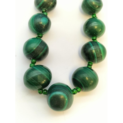 209 - 6 x Natural Stone and Beadwork Necklaces to include Malachite (2), Red Jasper, Pearl with Sterling S... 