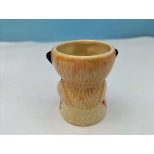 27 - Vintage Egg Cups (3) to include 2 x Keele Street Pottery 'Sooty' Concessions (Some Paint Loss) plus ... 