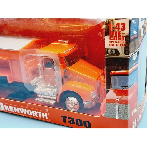 278 - Boxed Die-Cast Scale Models (2), Oxford Coca Cola Scania T Cab Christmas Truck plus Kenworth T300 Sn... 