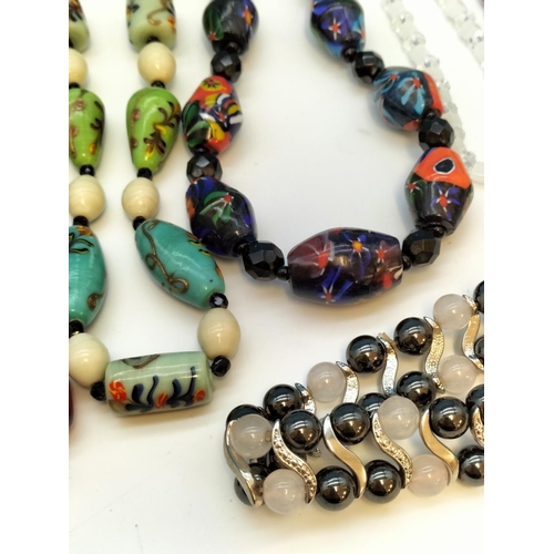 293 - Collection of Mixed Bead Necklaces to include Lampwork Beads, Murano Glass Beads, etc.