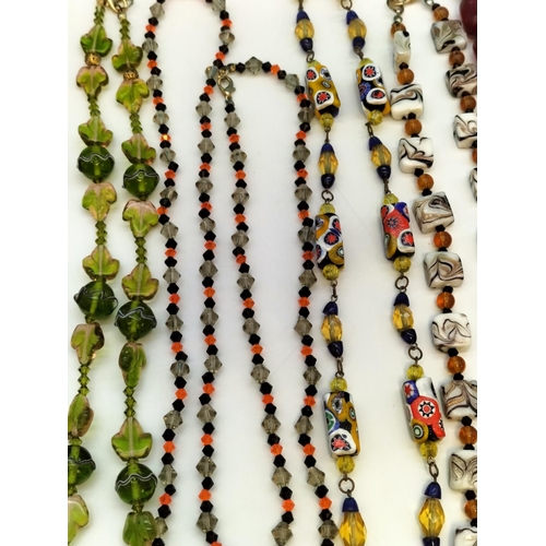 293 - Collection of Mixed Bead Necklaces to include Lampwork Beads, Murano Glass Beads, etc.