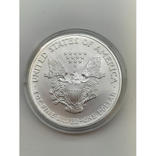 3 - 1oz Fine Silver 2007 One Dollar Coin Gold Plated Liberty.