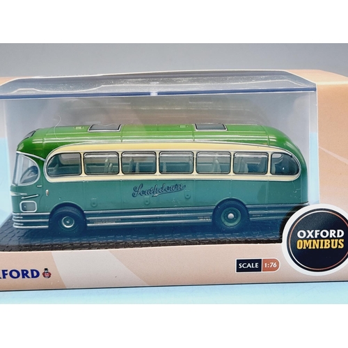 309 - Boxed Oxford Die-Cast Scale Models (2), Leyland Waymann Fanfayre and Volvo FH Marston's Curtain Side... 