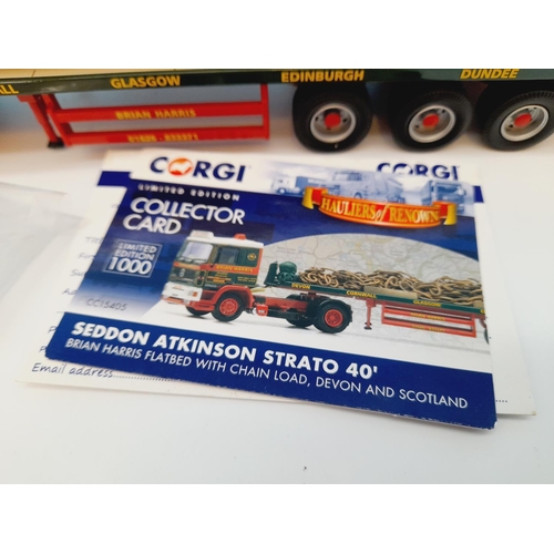 313 - Boxed Corgi 'Hauliers of Renown' Collection Limited Edition CC15405 Seddon Atkinson Strato 40', Bria... 