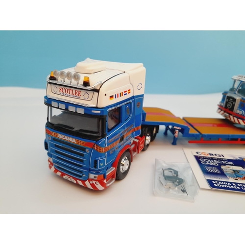 314 - Boxed Corgi 'Hauliers of Renown' Collection Limited Edition CC13743 Scania R Step Frame Trailer and ... 