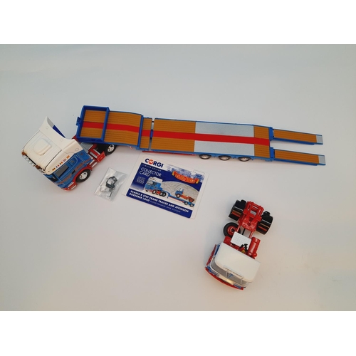 314 - Boxed Corgi 'Hauliers of Renown' Collection Limited Edition CC13743 Scania R Step Frame Trailer and ... 