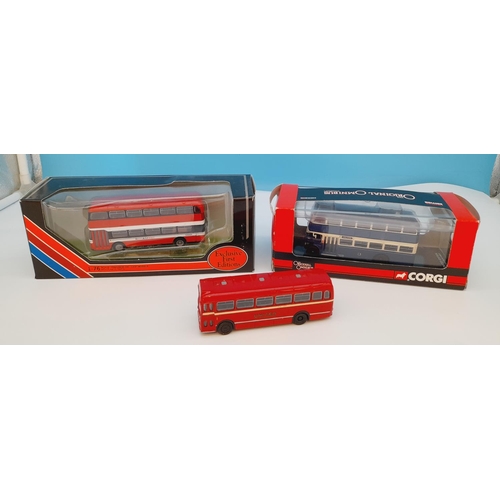 355 - Die-Cast Vehicles (3), Boxed Corgi Limited Edition OM41109 Daimler CVG6 Bus, Boxed Gilbow 20421 Bris... 