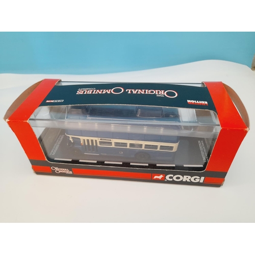 355 - Die-Cast Vehicles (3), Boxed Corgi Limited Edition OM41109 Daimler CVG6 Bus, Boxed Gilbow 20421 Bris... 