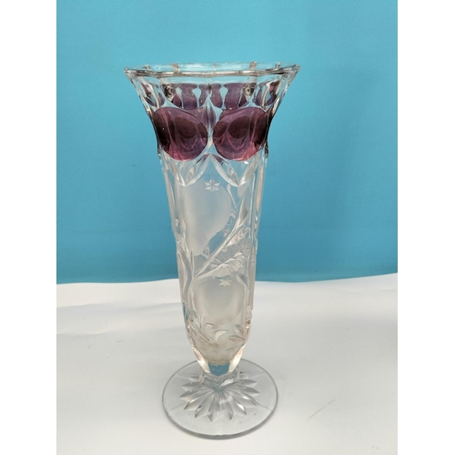 357 - Collection of Vintage Lead Crystal and Cut Glass to include Bohemia, West German, etc. Tallest 28cm.