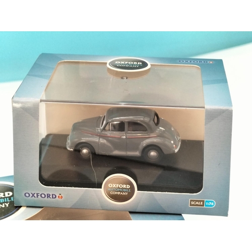 364 - Oxford Die-Cast 1:76 Scale Models (3), Morris Minor Saloon, Scammel Showtrac and 3 Piece Jaguar Set