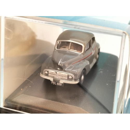 364 - Oxford Die-Cast 1:76 Scale Models (3), Morris Minor Saloon, Scammel Showtrac and 3 Piece Jaguar Set