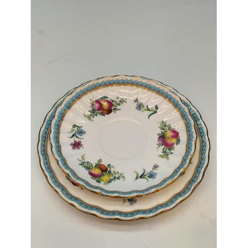 37 - Spode China 'Trapnell Sprays' Pattern (Y8403) Items (6) to include Trio, Jug, Letter Opener and Leaf... 