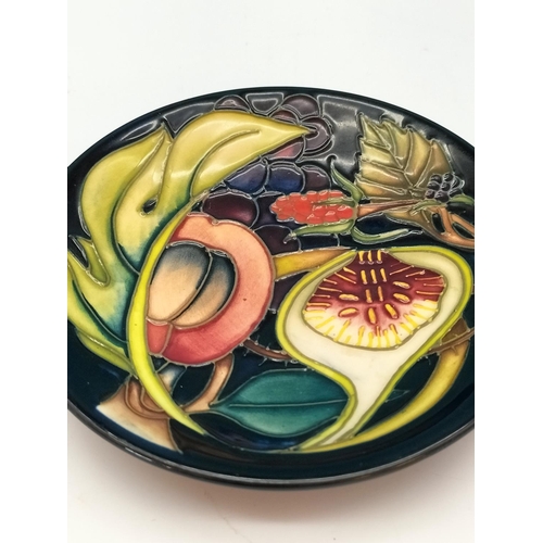 41 - Moorcroft 12cm Pin Dish in the 'Queens Choice' Design by Emma Bossons. Marked to Base. Seconds.