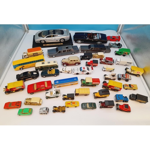 413 - Large Collection of Playworn Die-Cast Model Vehicles.