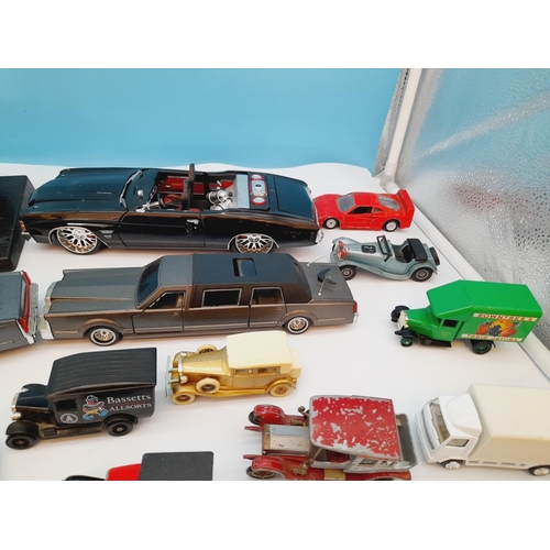 413 - Large Collection of Playworn Die-Cast Model Vehicles.