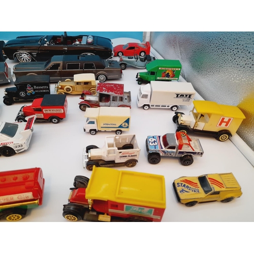 413 - Large Collection of Playworn Die-Cast Model Vehicles.