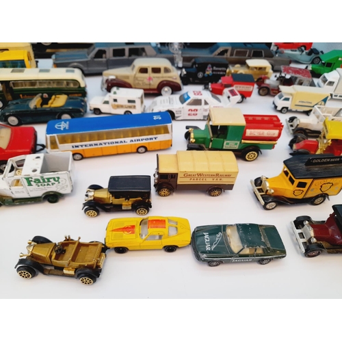 413 - Large Collection of Playworn Die-Cast Model Vehicles.