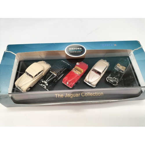 452 - Oxford 1:76 Scale Sets (2), Triple Morris Minor and Jaguar Collections.