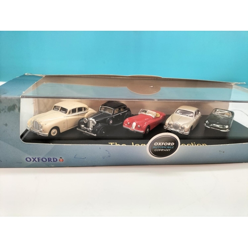 452 - Oxford 1:76 Scale Sets (2), Triple Morris Minor and Jaguar Collections.