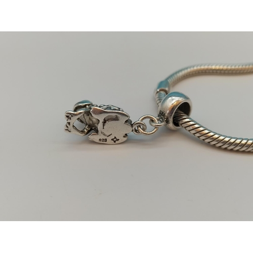 47 - Silver 925 Charm Bracelet with a 925 Silver Charm.