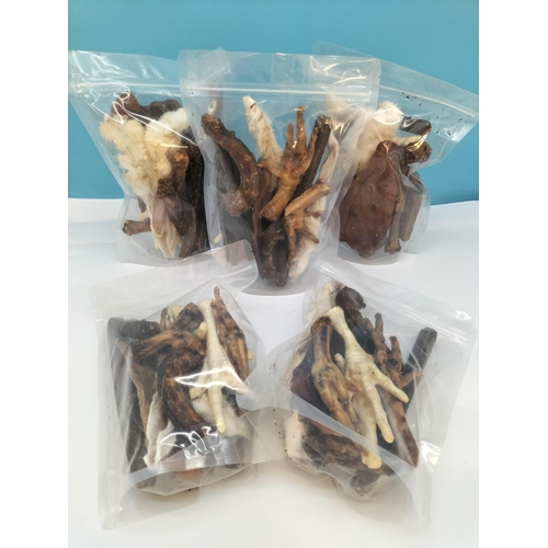 475 - 5 Packs of Natural Dried Dog Treats.