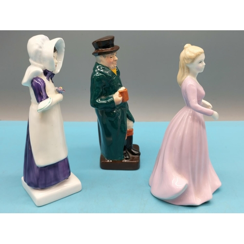 477 - Royal Doulton Lady Figures 'Anna' HN 2802 from the Kate Greenaway Collection (Chip to Bonnet) and 'M... 