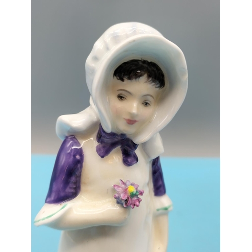 477 - Royal Doulton Lady Figures 'Anna' HN 2802 from the Kate Greenaway Collection (Chip to Bonnet) and 'M... 