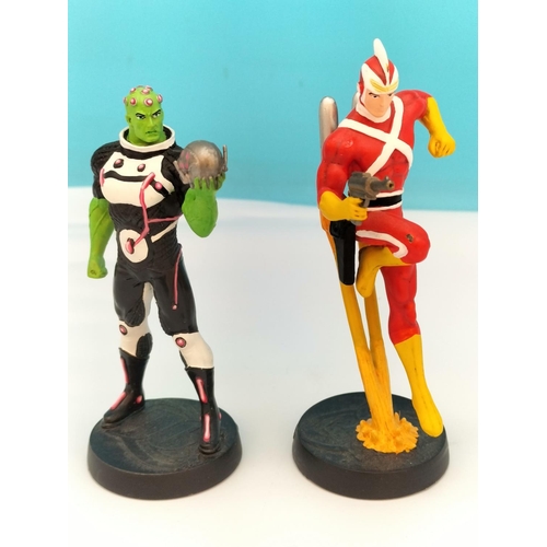 52 - Die-Cast Metal DC Comic Characters (5) to include Kilowog, Adam Strange, Brainiac, etc. Tallest 13cm... 