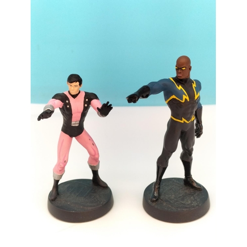 52 - Die-Cast Metal DC Comic Characters (5) to include Kilowog, Adam Strange, Brainiac, etc. Tallest 13cm... 