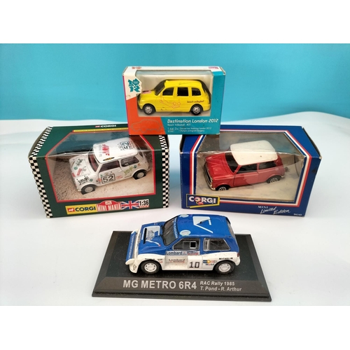 528 - Boxed Corgi Classics Die-Cast Vehicles (3), Limited Edition Mini, 04444 Jungle Safari Mini, London 2... 