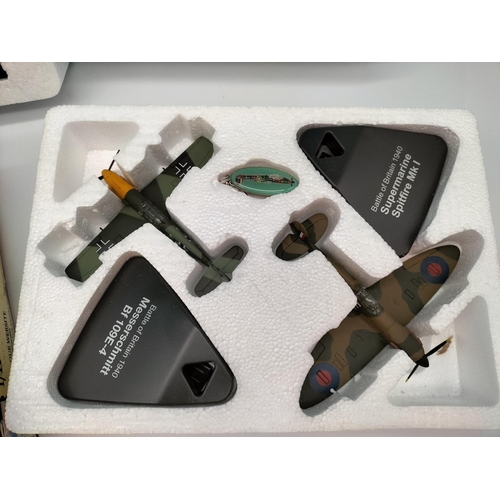 530 - Die-Cast Model Planes to include DC3 American Airlines, Battle of Britain Supermarine Spitfire MKI, ... 