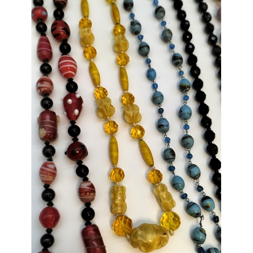 531 - Collection of Mixed Bead Necklaces to include Lampwork Beads, Murano Glass Beads, etc.