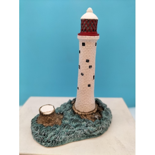 549 - Boxed Harbour Lights Lighthouse Models (4) to include Bell Rock (Scotland), Eddystone (Devon), North... 