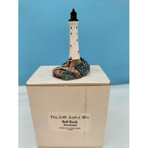 549 - Boxed Harbour Lights Lighthouse Models (4) to include Bell Rock (Scotland), Eddystone (Devon), North... 